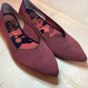 Rothy’s The Point in Rose Double Stitch Womens 10.5